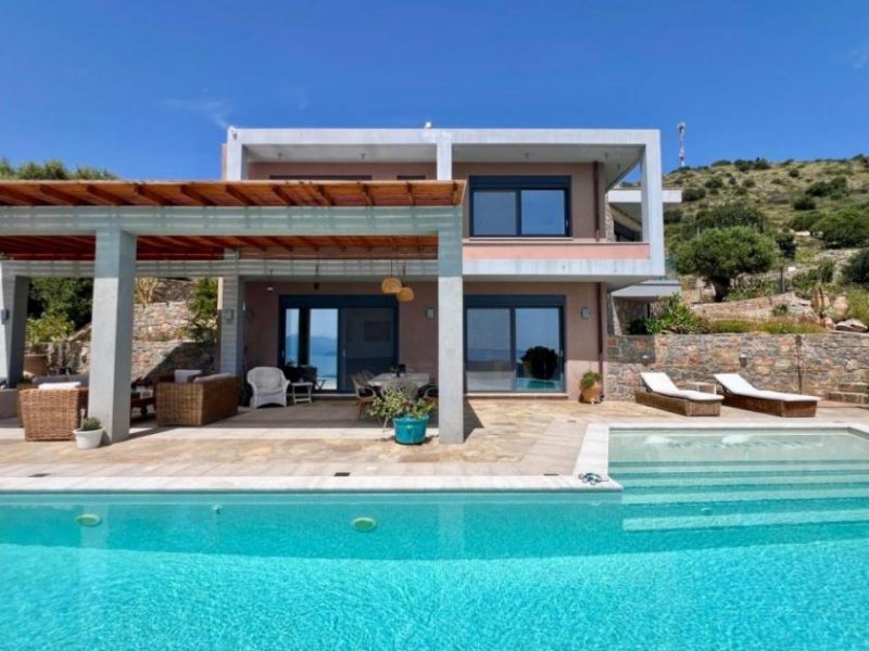 Kato Pine MIT VIDEO! Kreta, Kato Pine: Luxuriöse Villa mit Meerblick und zusätzlichem Grundstück für 2 Villen zu verkaufen Haus kaufen